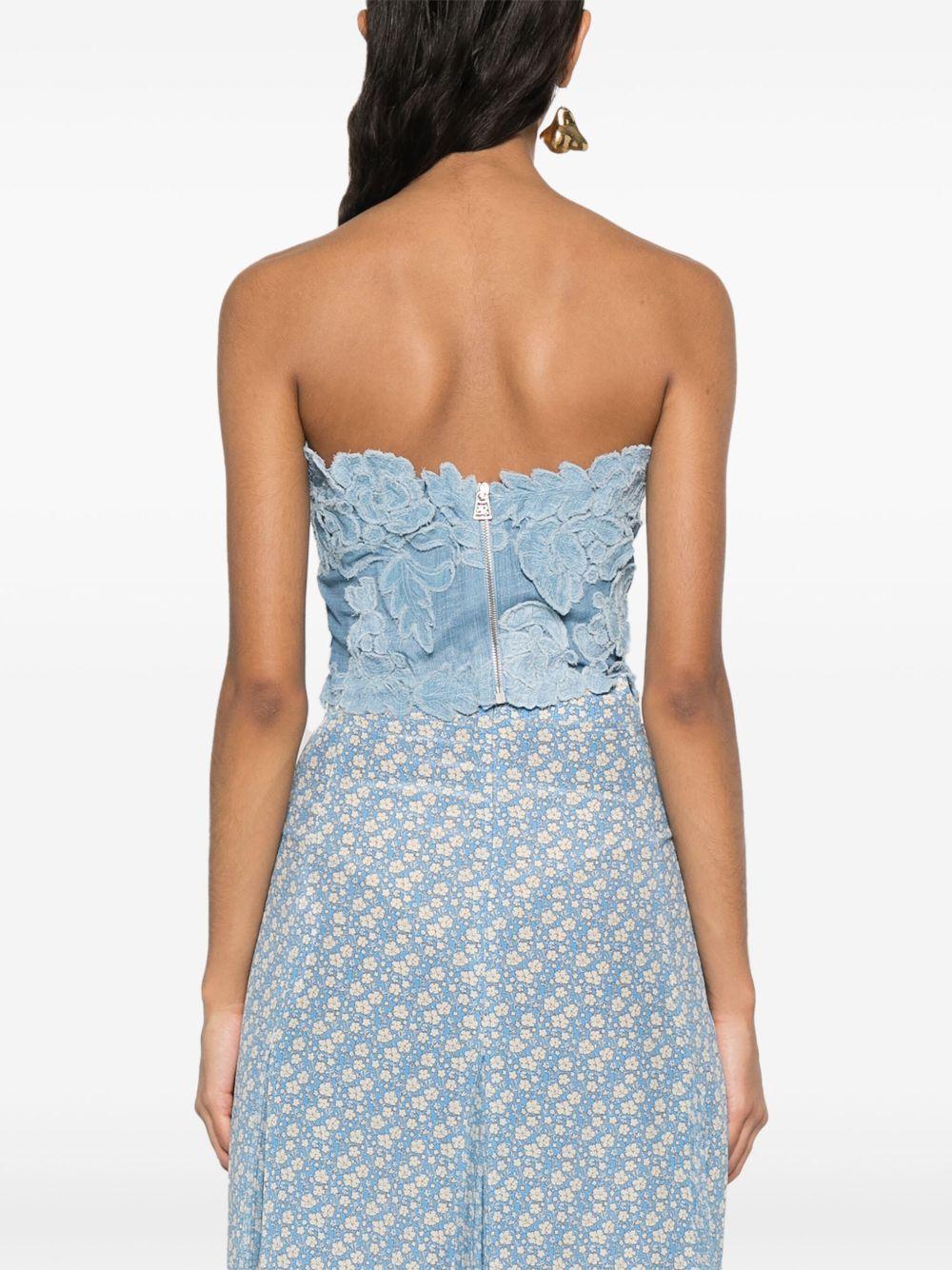 denim bustier top Product Image