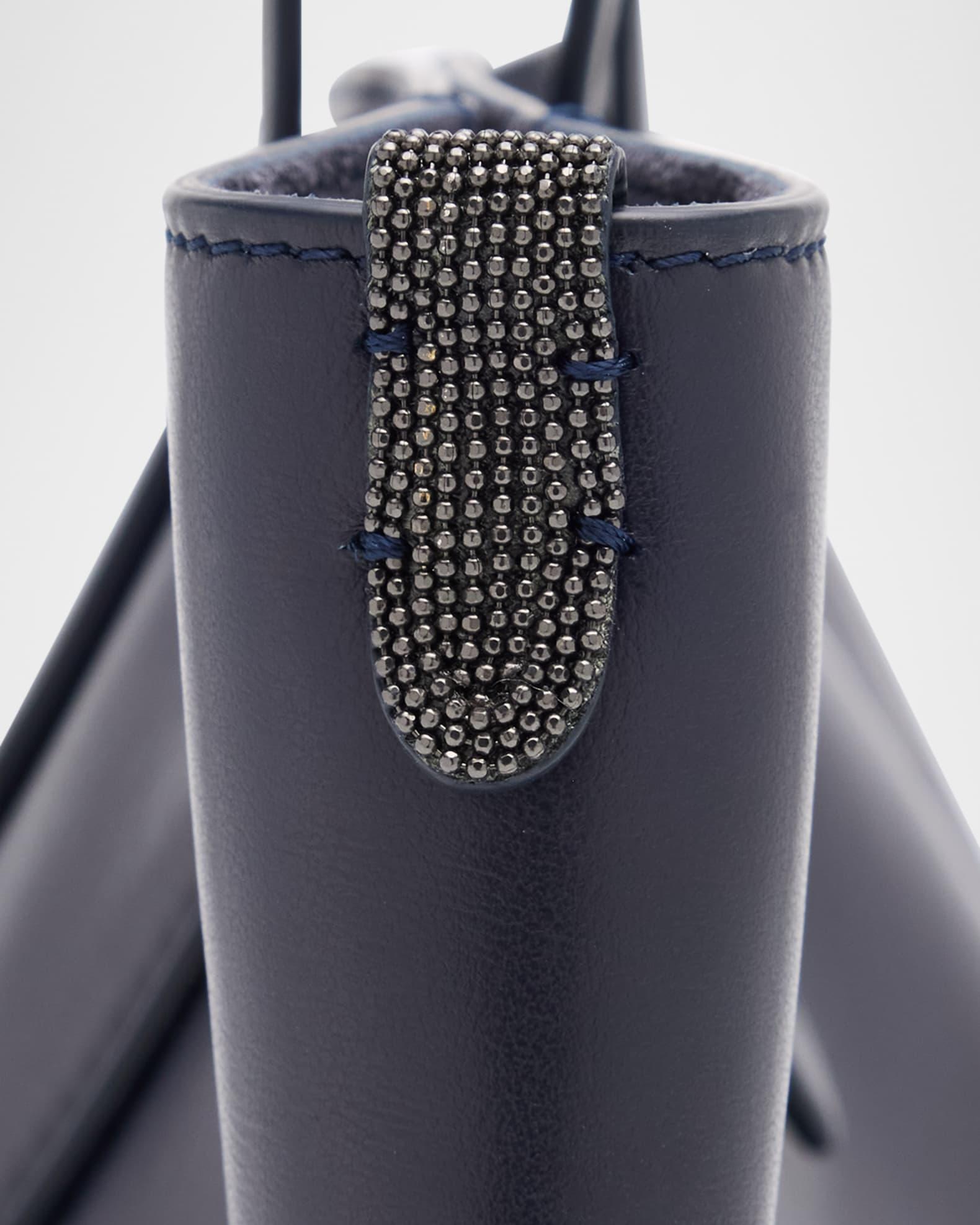 Duo Small Leather Shopper Tote Bag Product Image