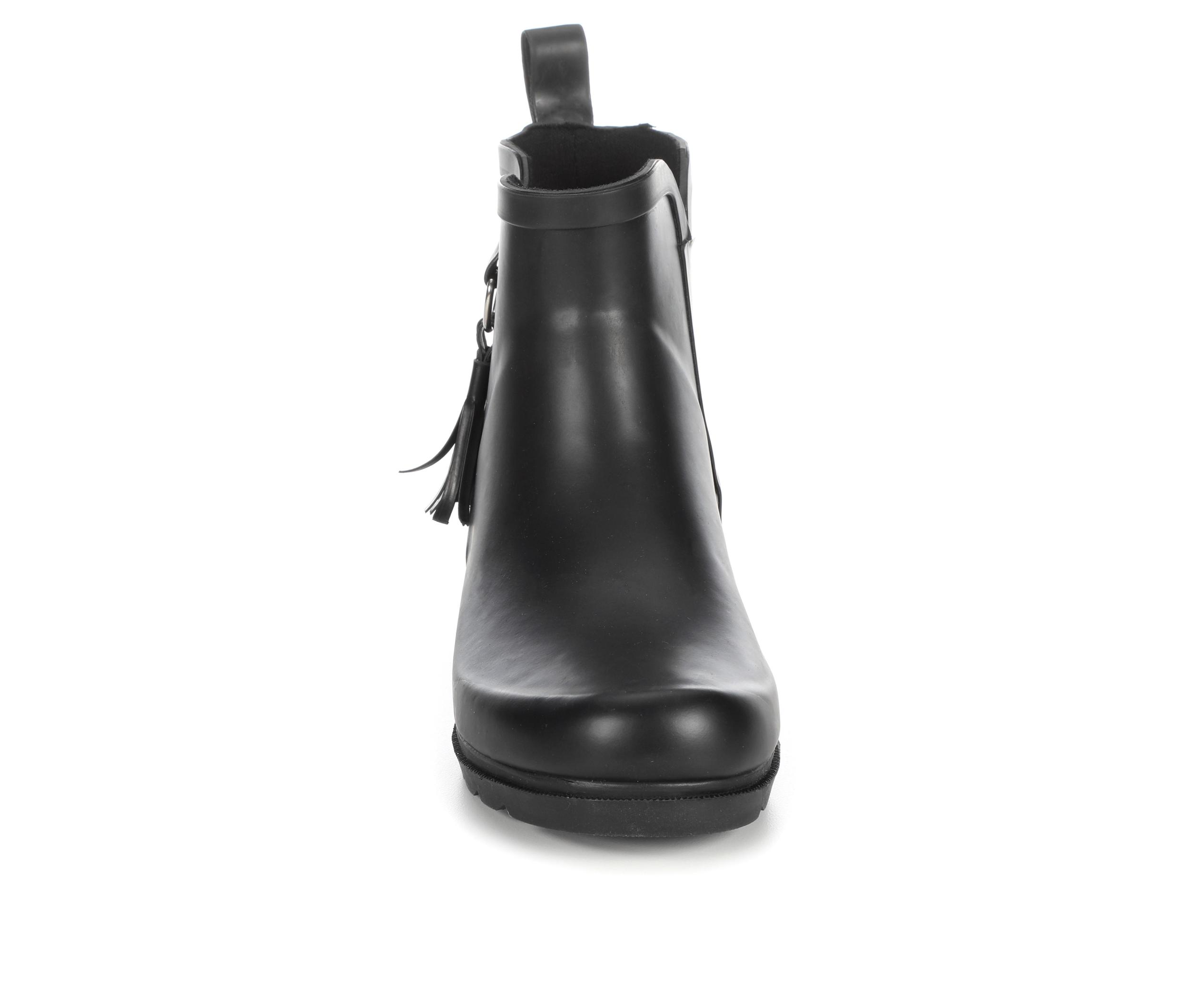 Women's Capelli New York Matte Solid Rain w/ Tassel Rain Boots Product Image