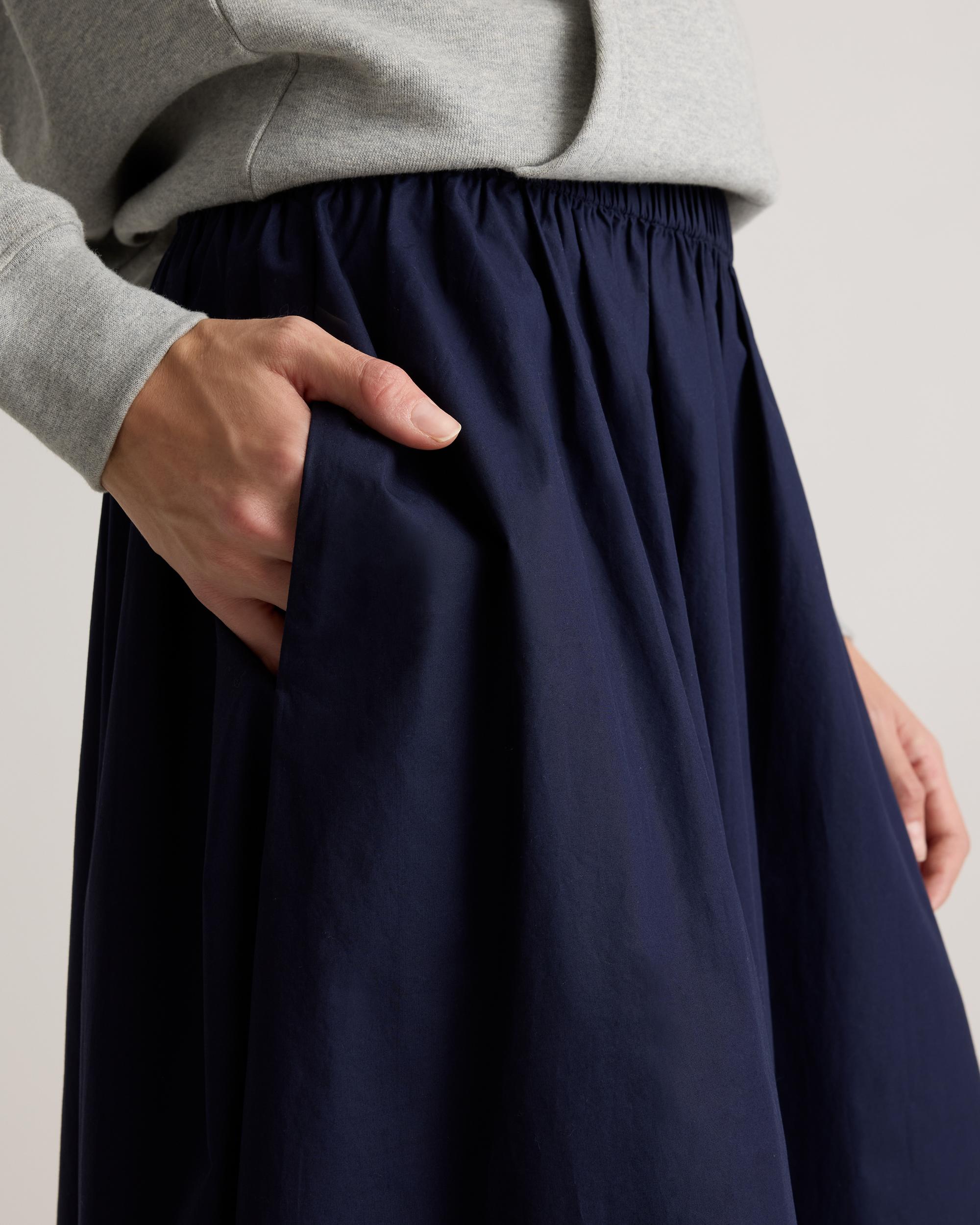Quince | Women's Poplin A-line Maxi Skirt Organic Cotton Product Image