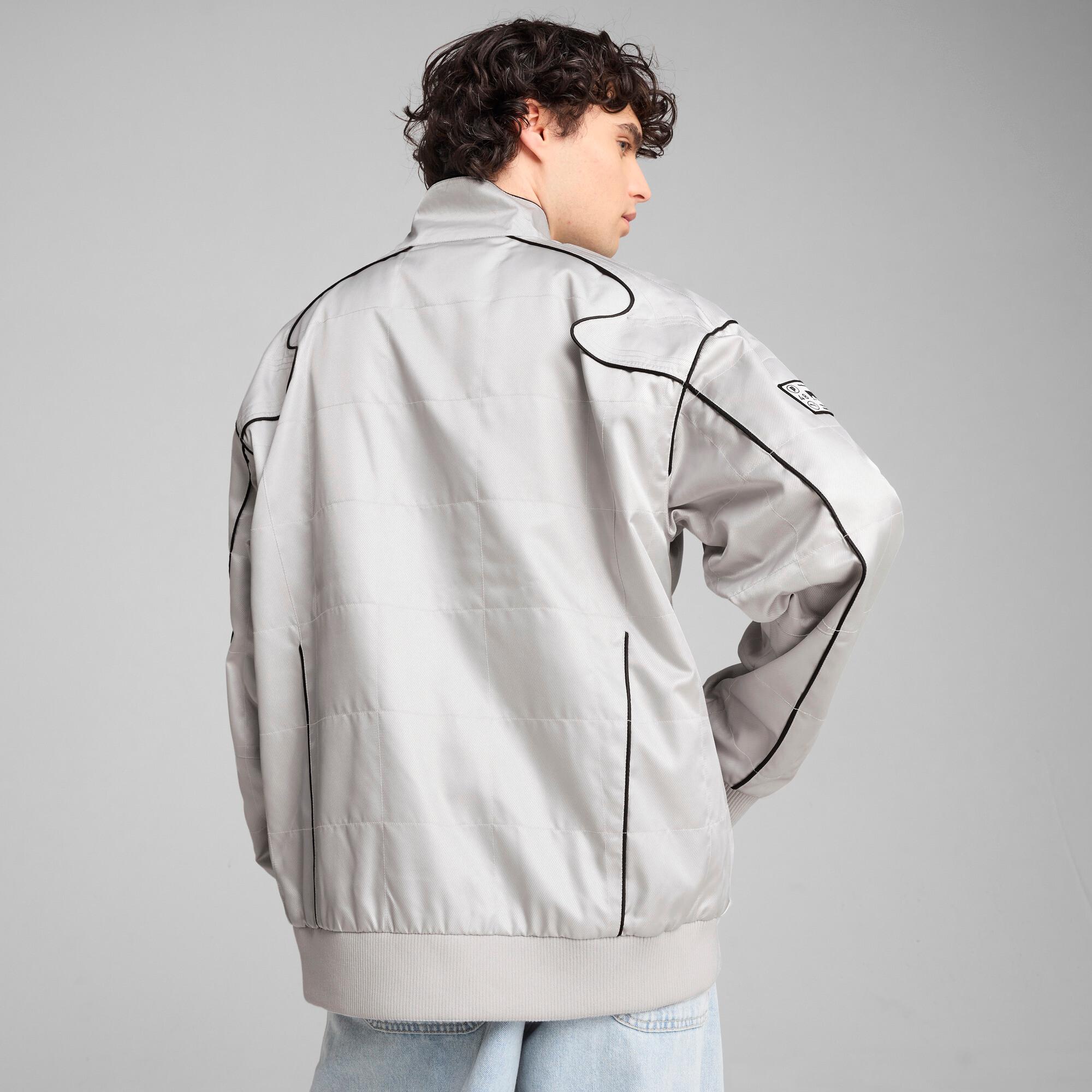 PUMA Class Men's Striped Crew Sweatshirt Product Image