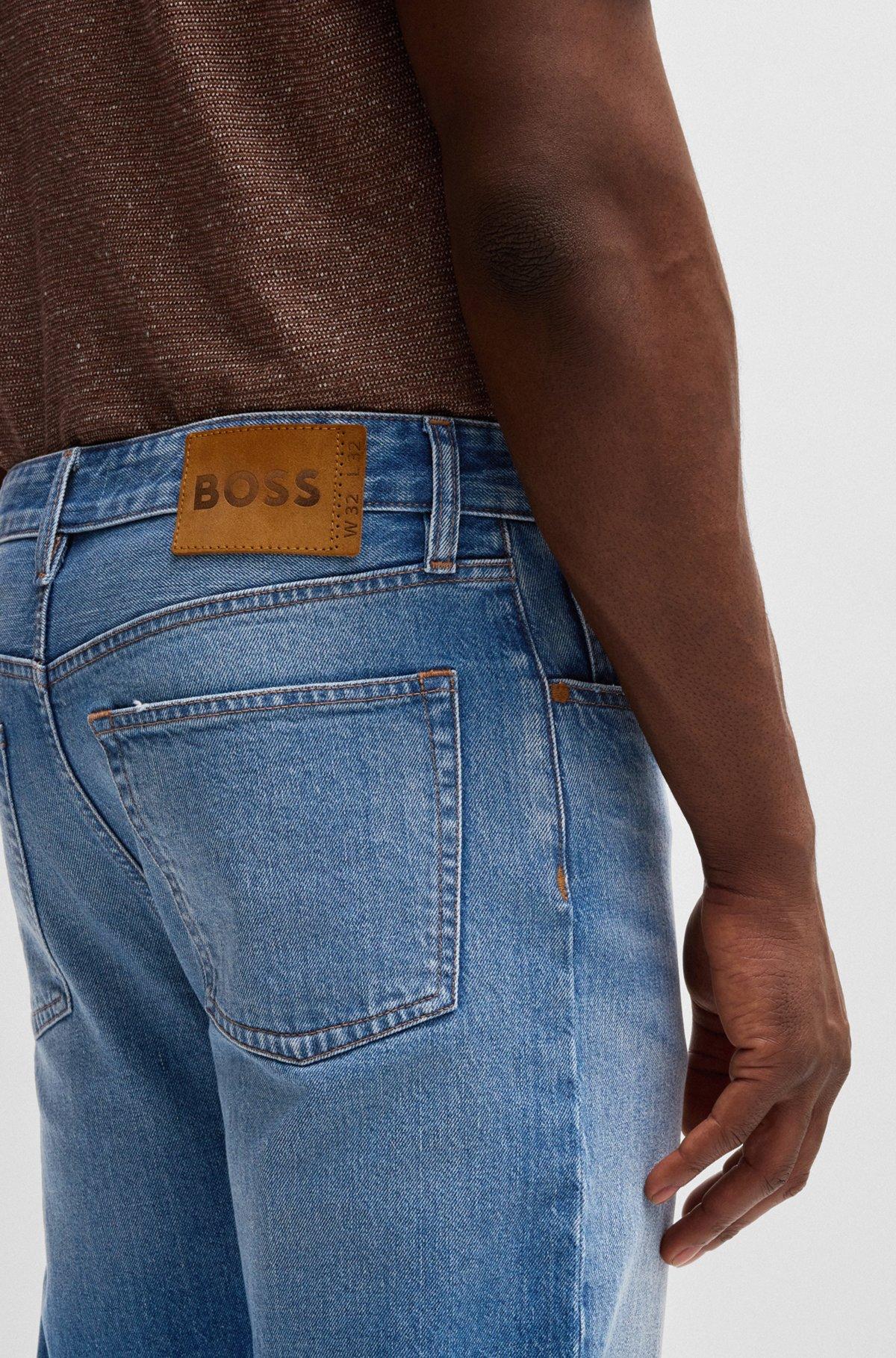 Classic-fit jeans in blue comfort-stretch denim Product Image