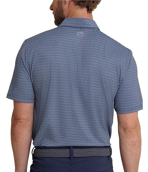 Southern Tide Driver Geo Print Short Sleeve Polo Shirt Product Image