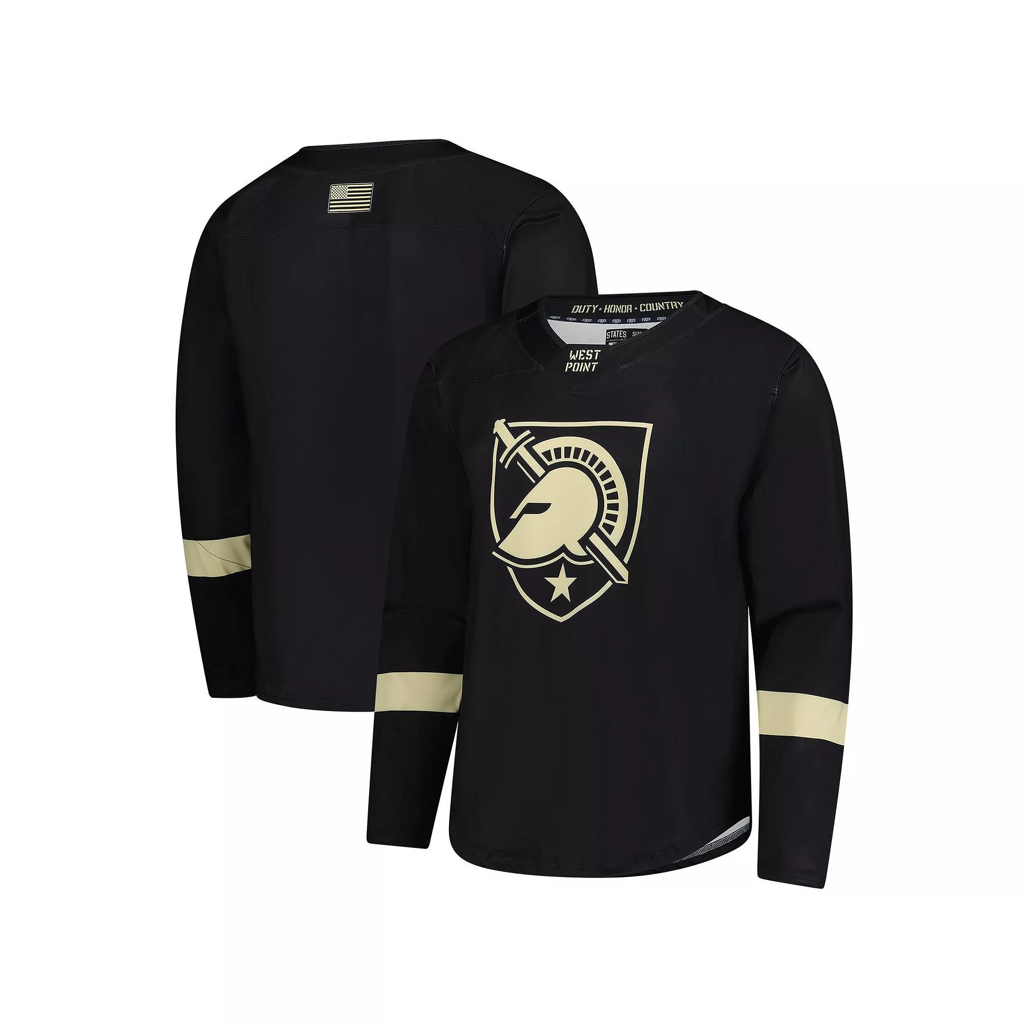 Men's Black Army Black Knights Replica Hockey Jersey,  Product Image