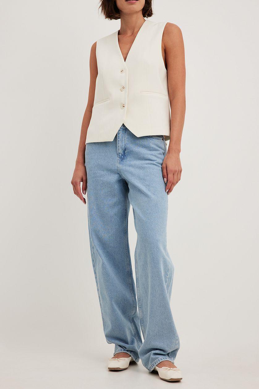 Loose Mid Waist Jeans Product Image