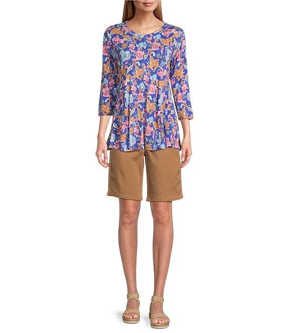 Intro Daisy High Waisted Pull-On Bermuda Shorts Product Image