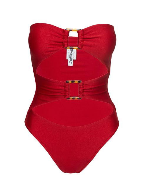 Zolani Cut Out One Piece Red Product Image