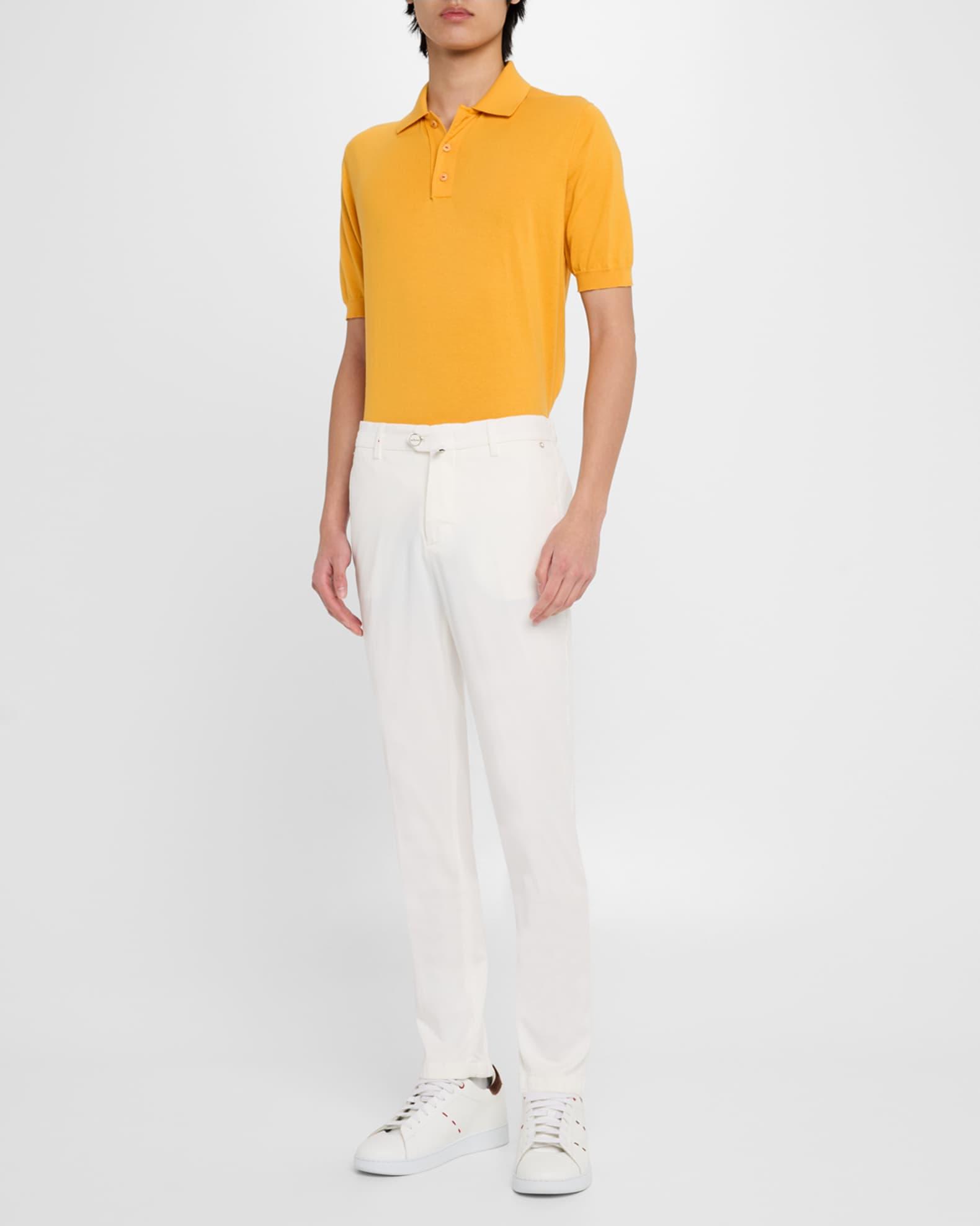 Men's Stretch Waistband Flat-Front Trousers Product Image