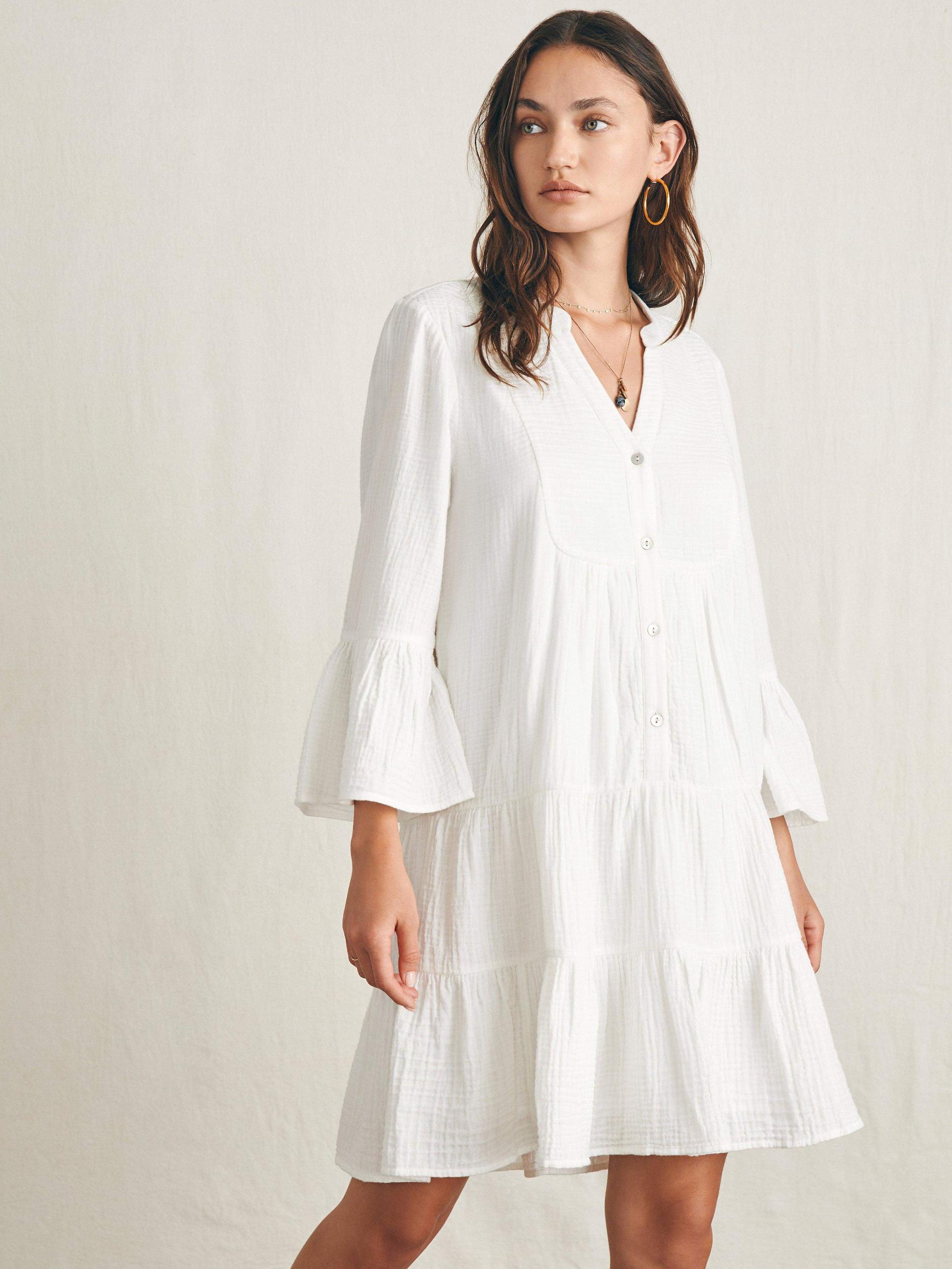 Dune Cotton Gauze Kasey Dress - White Female Product Image