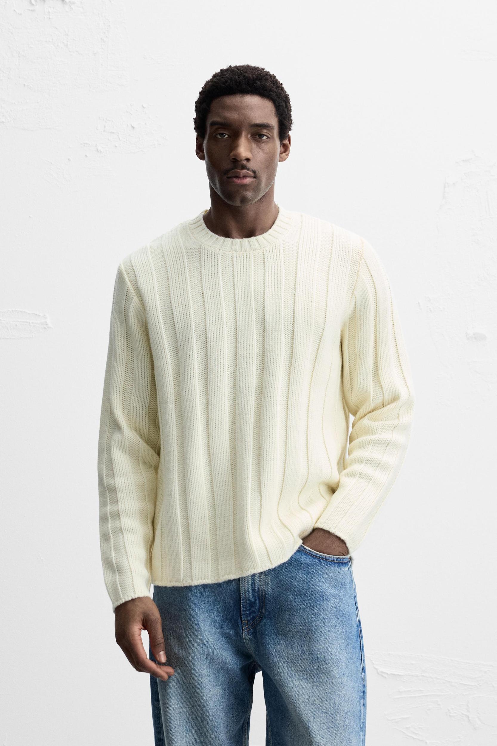 RIBBED TEXTURED SWEATER Product Image