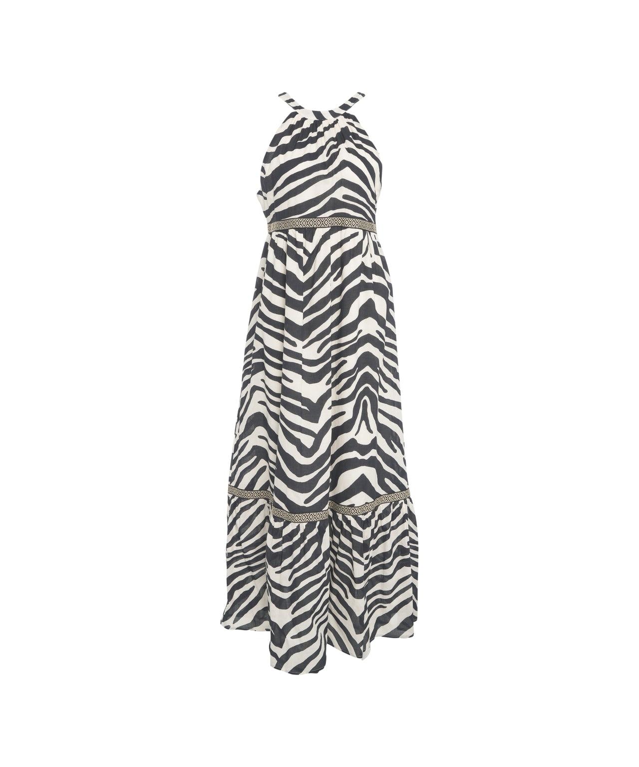 Maxi dress with animal print Product Image