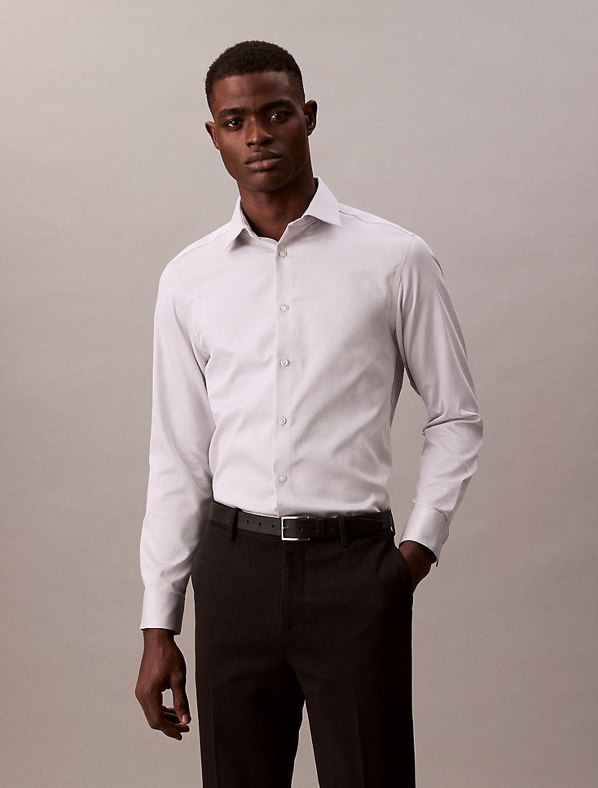 Steel Solid Slim Fit Button-Down Shirt Product Image