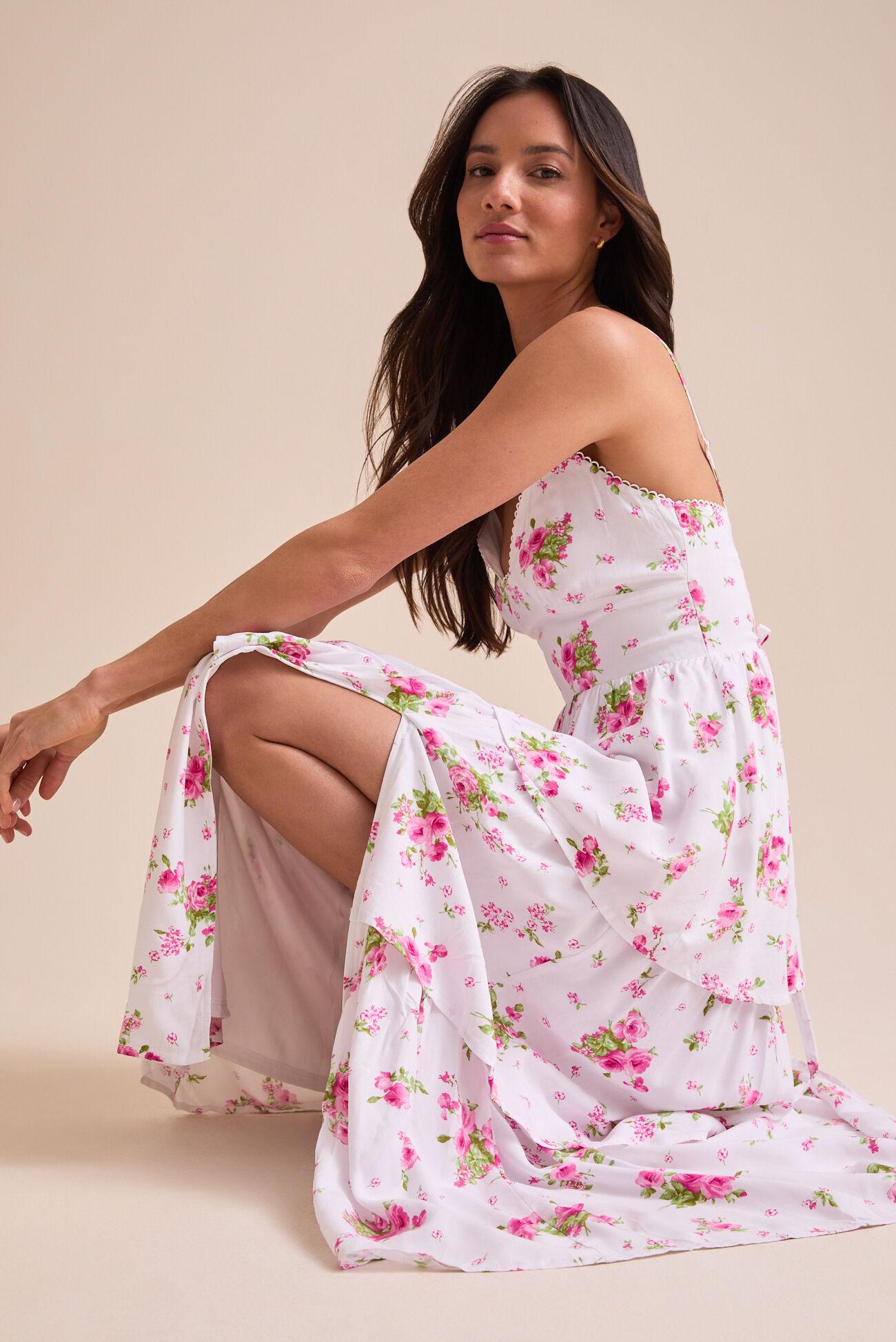 Goldice Floral Maxi Dress Product Image