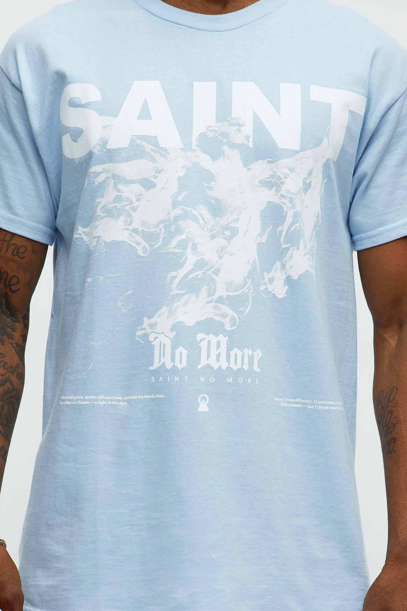 Forever Saint No More Short Sleeve Tee - Light Blue Male Product Image