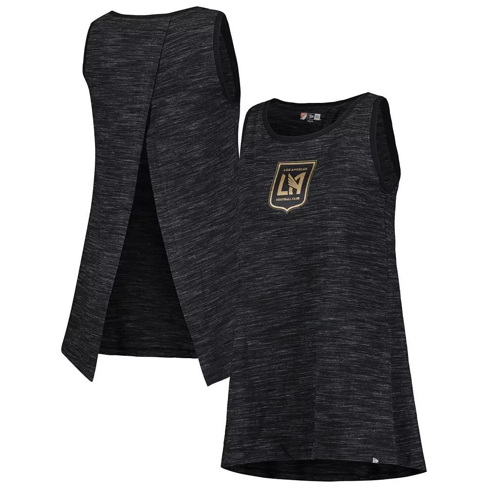 Women's 5th & Ocean by New Era Black LAFC Athletic Cross Back Tank Top,  Product Image