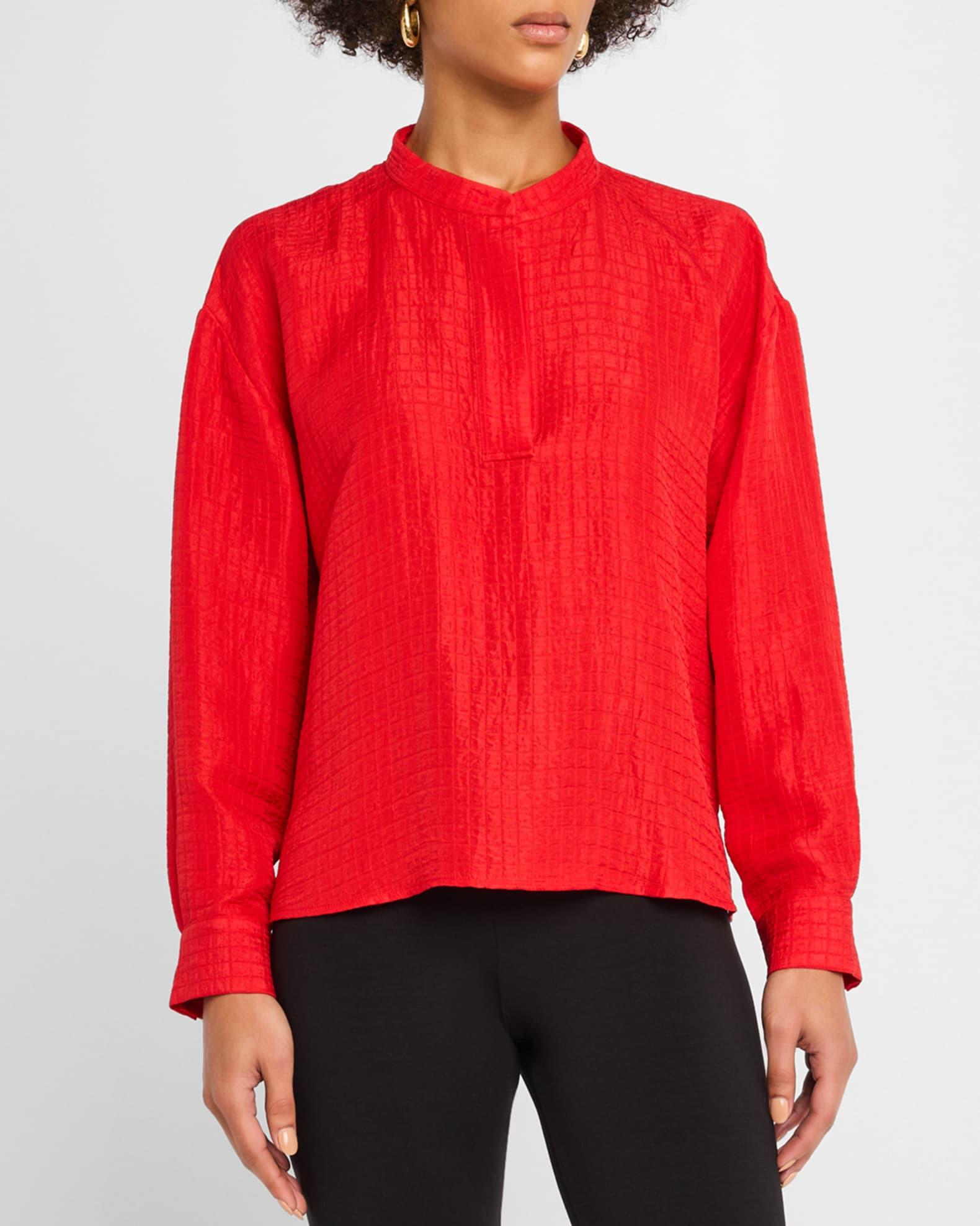 Textured Silk-Organic Linen Top Product Image