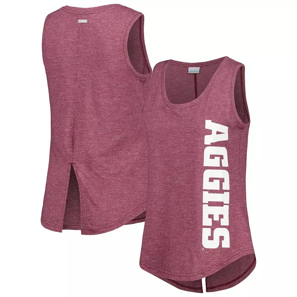 Women's Columbia Maroon Texas A&M Aggies Cades Cape Omni-Wick Tri-Blend Tank Top,  Product Image