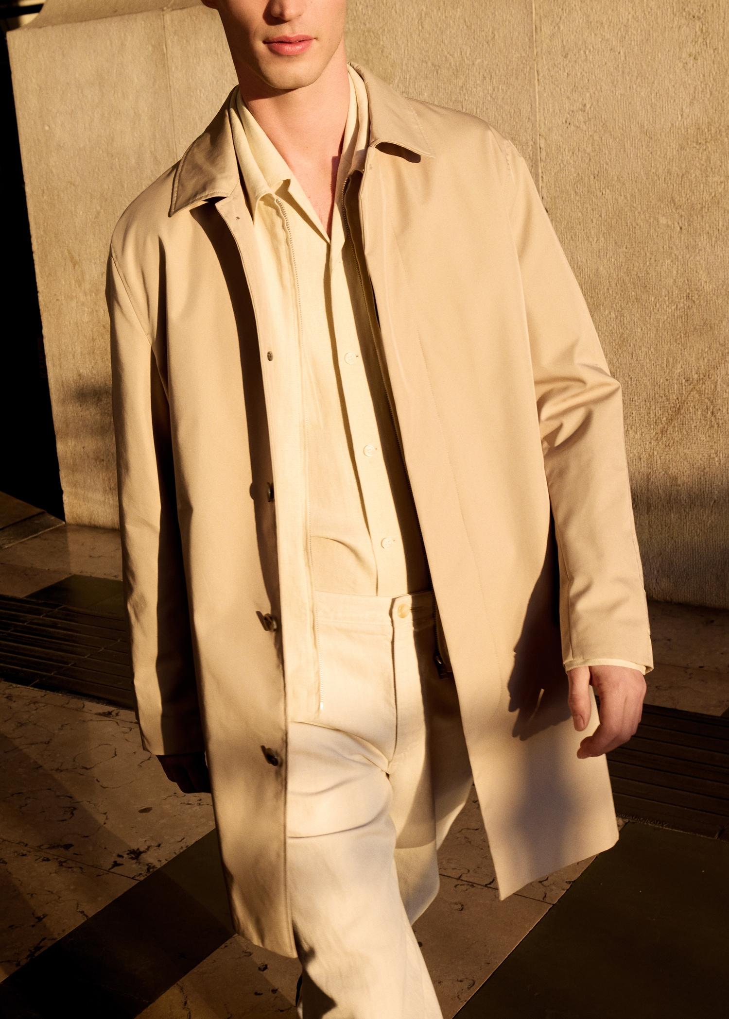 Classic water-repellent trench coat - Men | MANGO USA Product Image