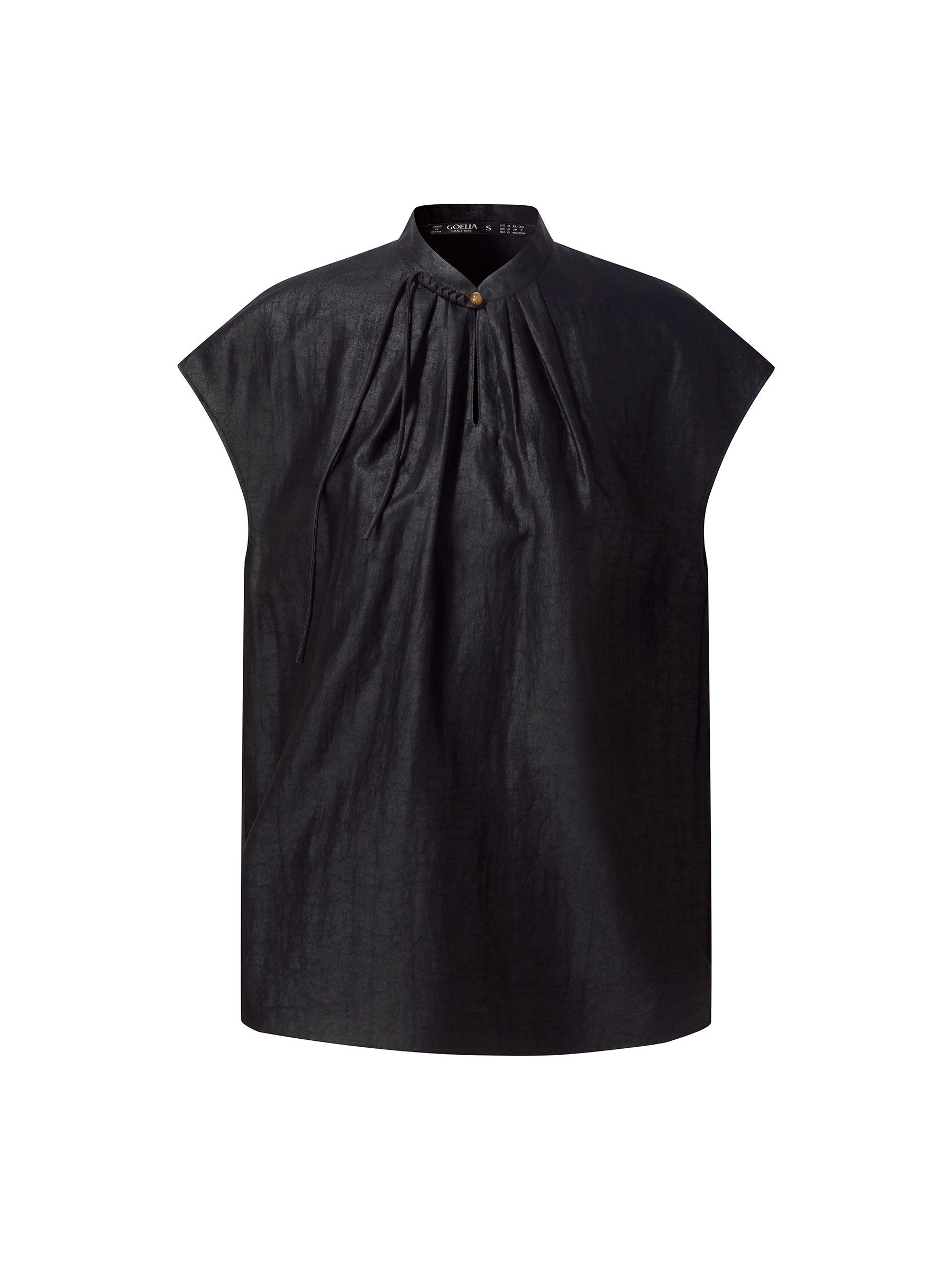 16MM Xiang Yun Silk Women Cap Sleeve Top Product Image