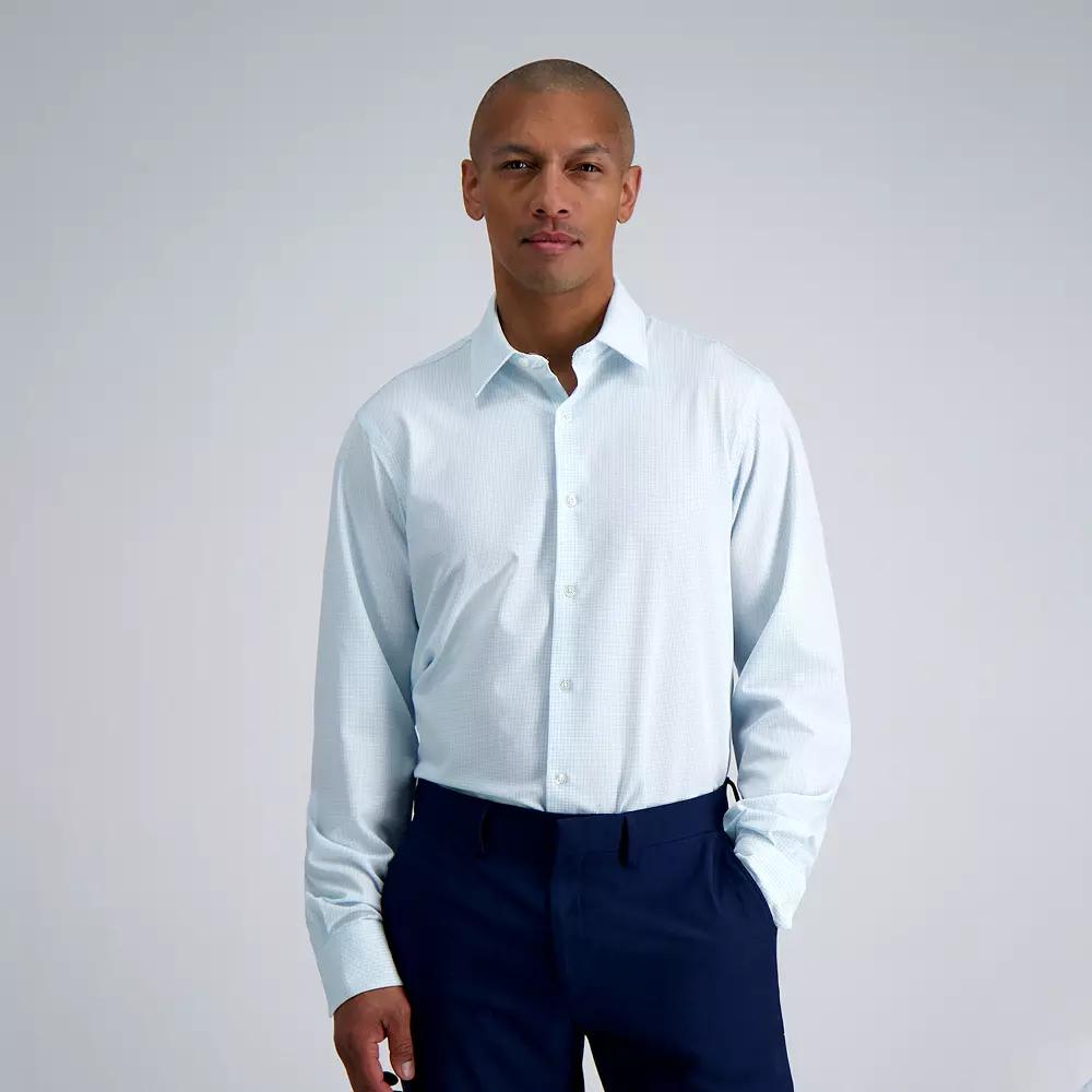 Men's Haggar® Smart Wash® Slim Fit Wrinkle Free Dress Shirt,  Product Image