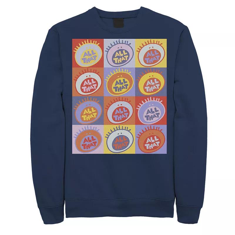 Men's Nickelodeon All That Classic Vintage Logo Panels Graphic Fleece Pullover,  Product Image