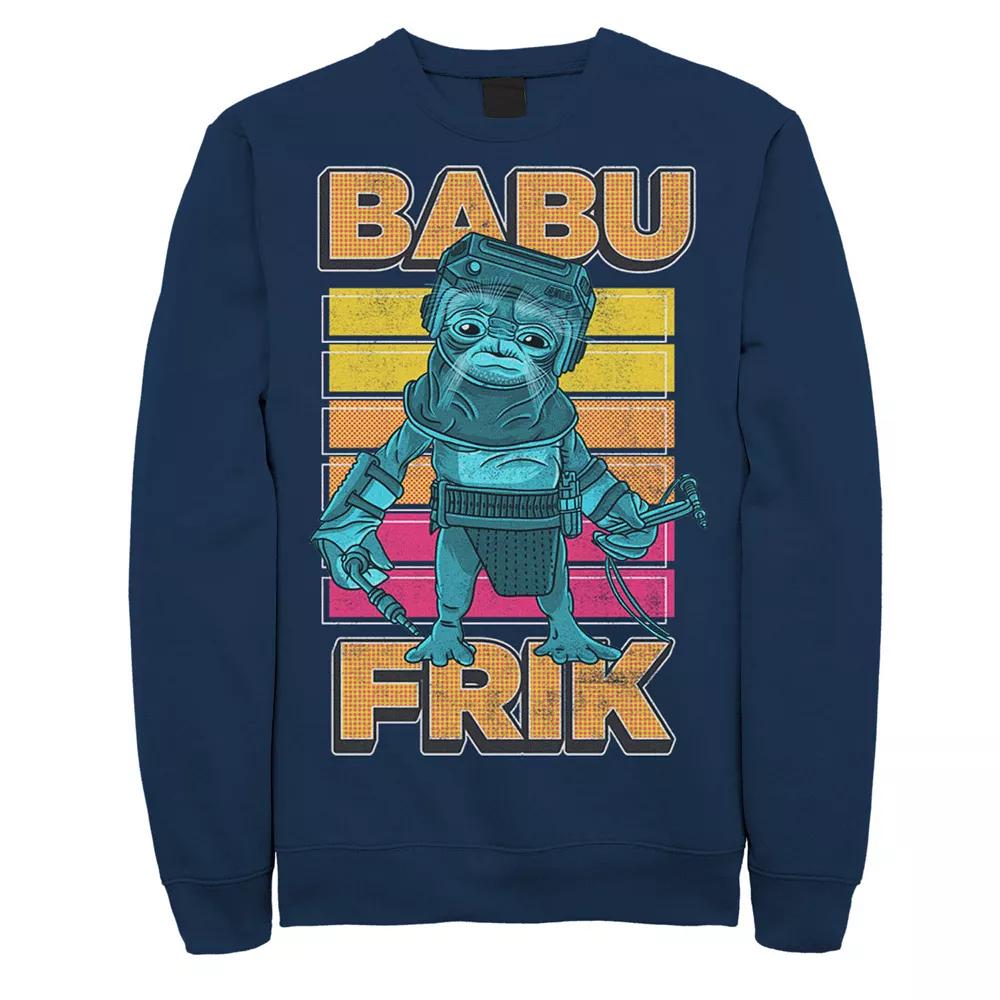 Men's Star Wars The Rise Of Skywalker Babu Frik Pop Art Portrait Sweatshirt,  Product Image