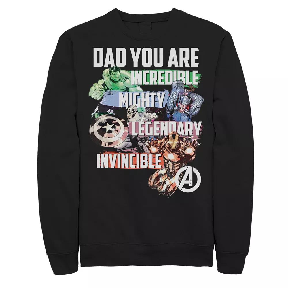 Mens Marvel The Avengers Dad You Are Incredible Fleece Product Image