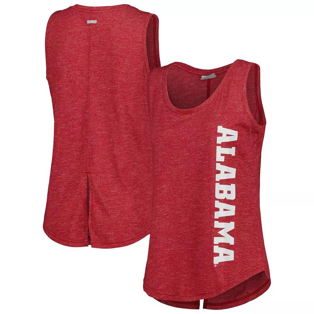 Women's Columbia  Crimson Alabama Crimson Tide Cades Cape Omni-Wick Tri-Blend Tank Top, Size: 2XL, Red Product Image