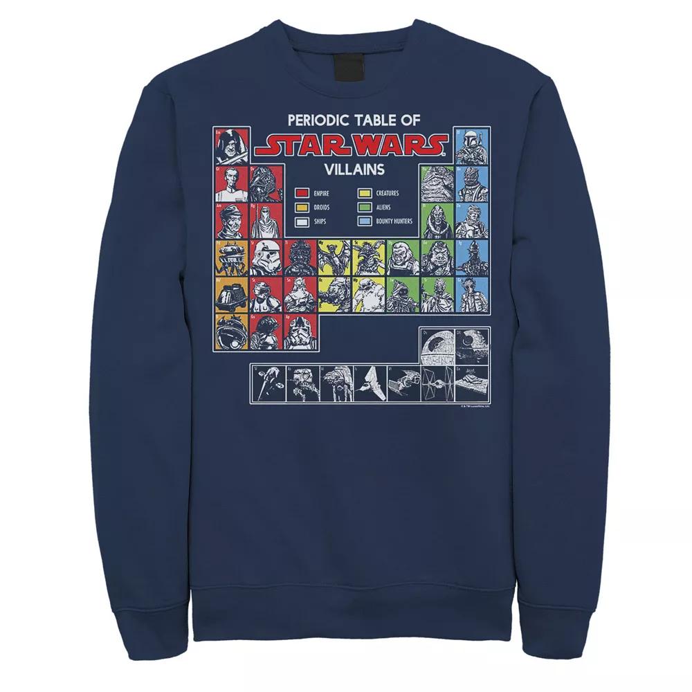Men's Star Wars Elemental Baddies Sweatshirt, Size: 3XL, Blue Product Image