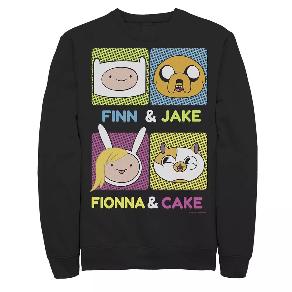 Men's Cartoon Network Adventure Time Finn Jake Fionna Cake Fleece,  Product Image