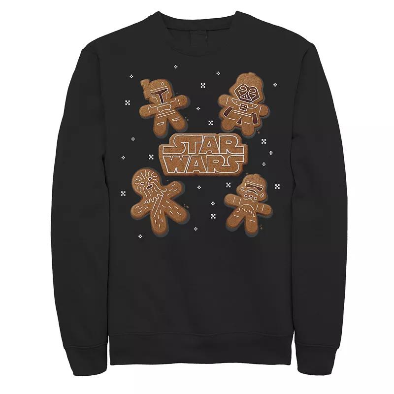 Men's Star Wars Gingerbread Crew Sweatshirt, Size: Medium, Black Product Image