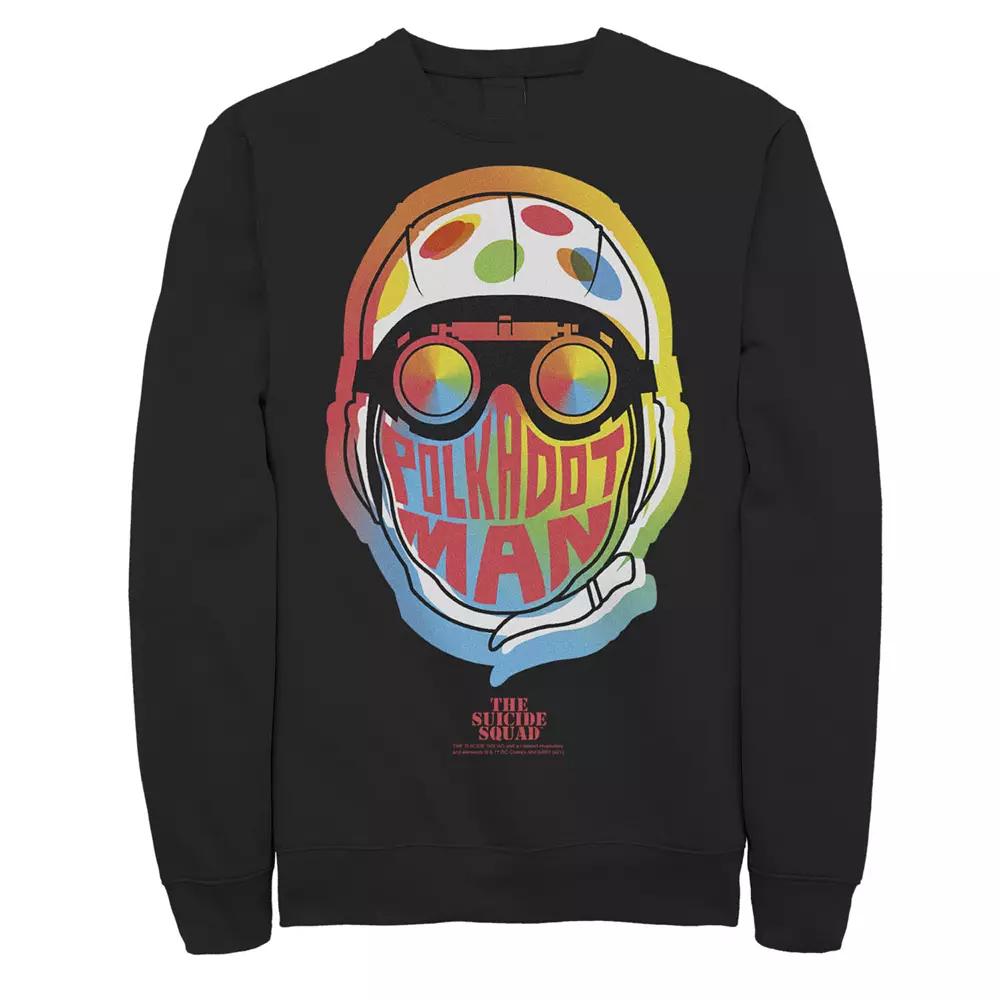 Men's The Suicide Squad Polkadot Man Retro Logo Sweatshirt,  Product Image