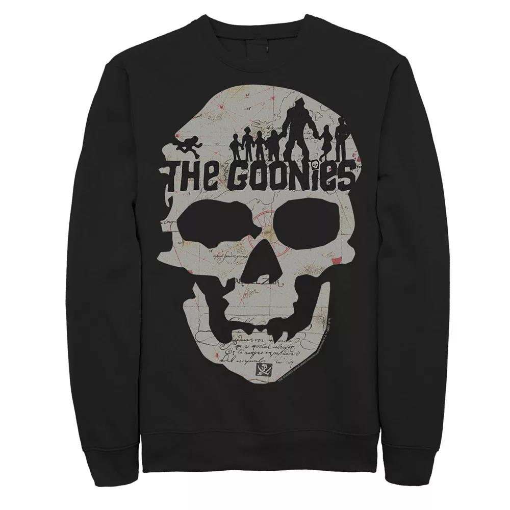 Big & Tall The Goonies Skeleton Map Poster Graphic Fleece Pullover, Men's,  Product Image