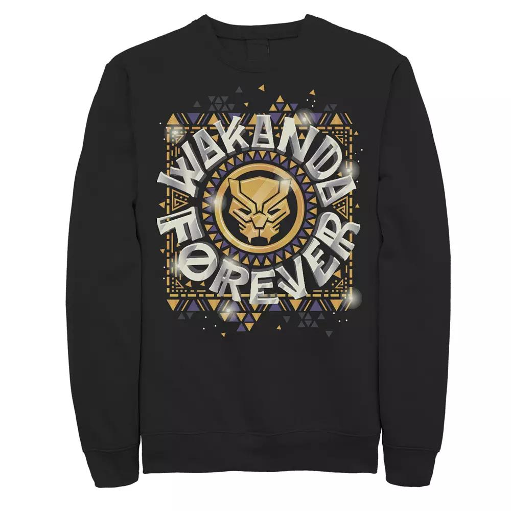 Men's Marvel Black Panther Gleaming Sweatshirt,  Product Image