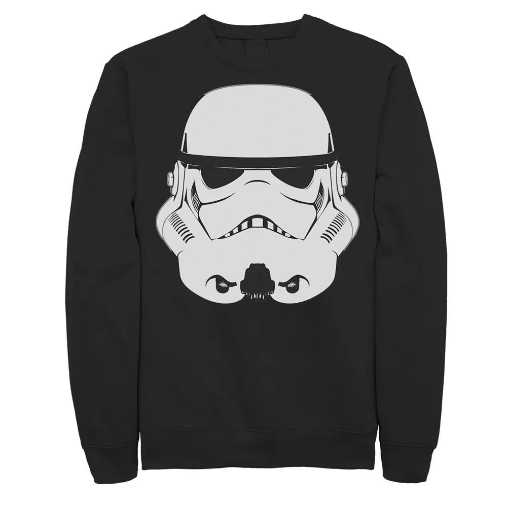 Men's Star Wars Stormtrooper Head Shot Stamp Sweatshirt,  Product Image