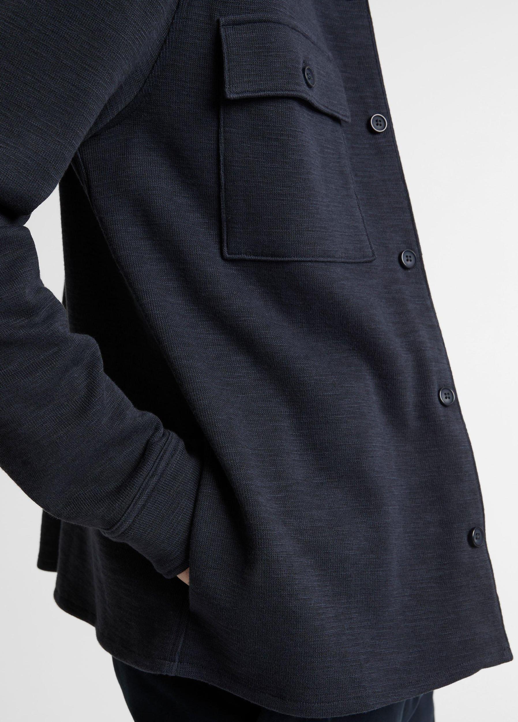 Double-Slub Cotton-Blend Shirt Jacket Product Image
