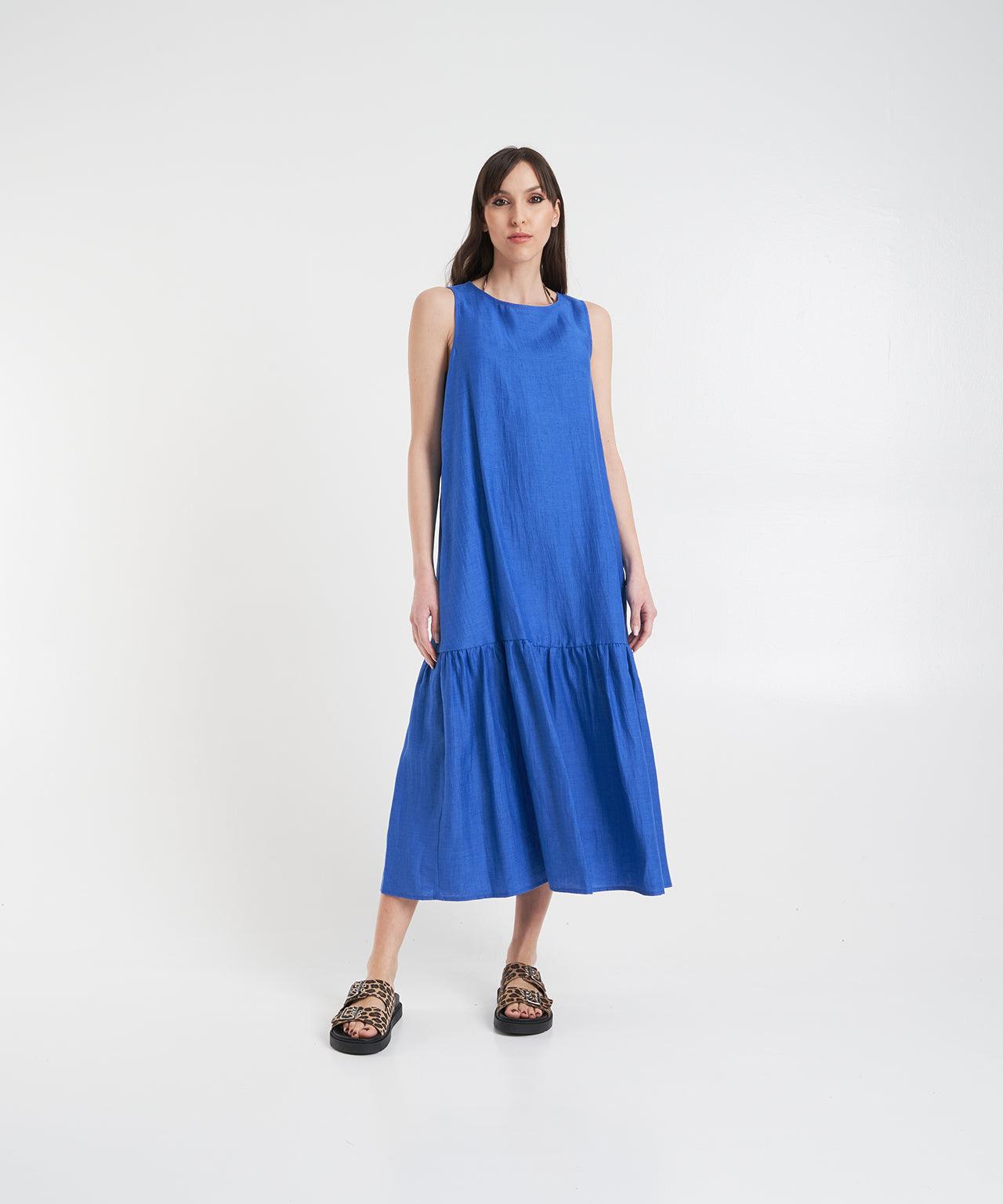 Linen blend maxi dress Product Image