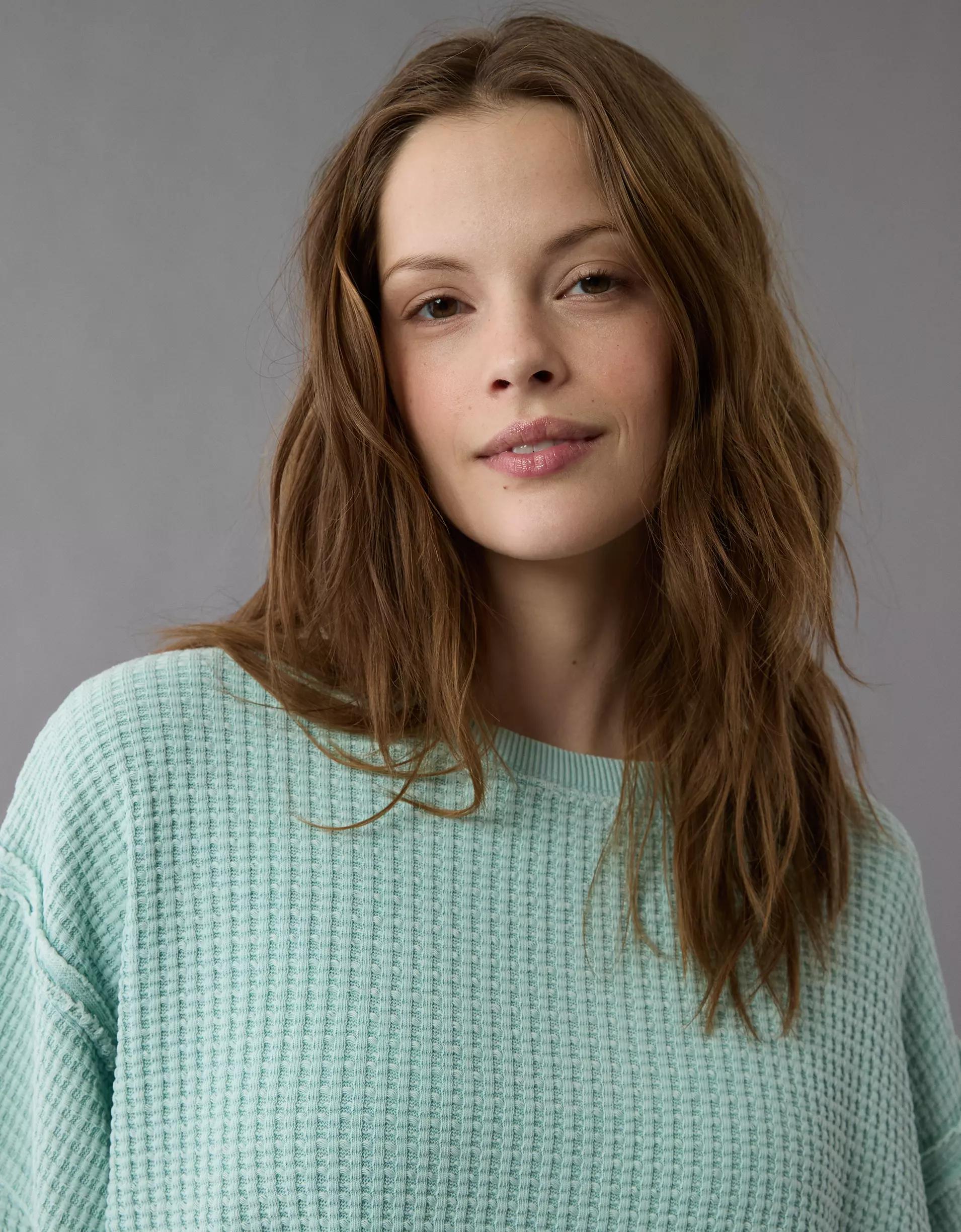 AE Big Hug Waffle Sweatshirt Product Image