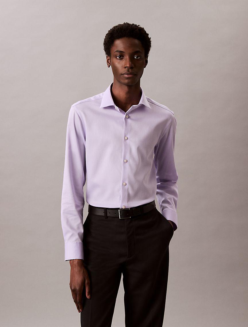 Steel Solid Slim Fit Button-Down Shirt Product Image