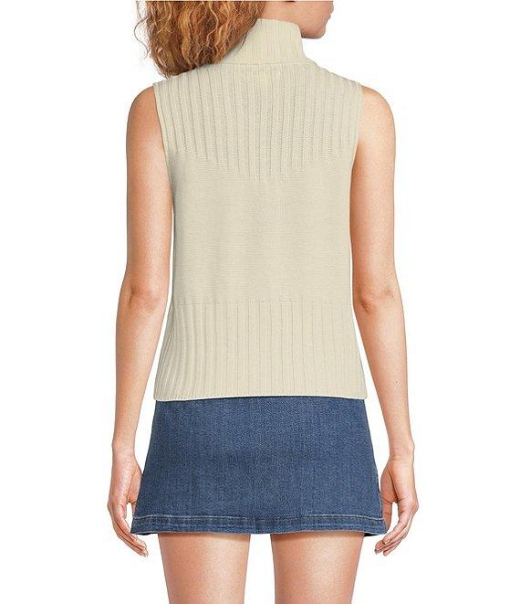 Chelsea & Violet Rosie Turtleneck Sleeveless Wool Blend Sweater Tank Product Image