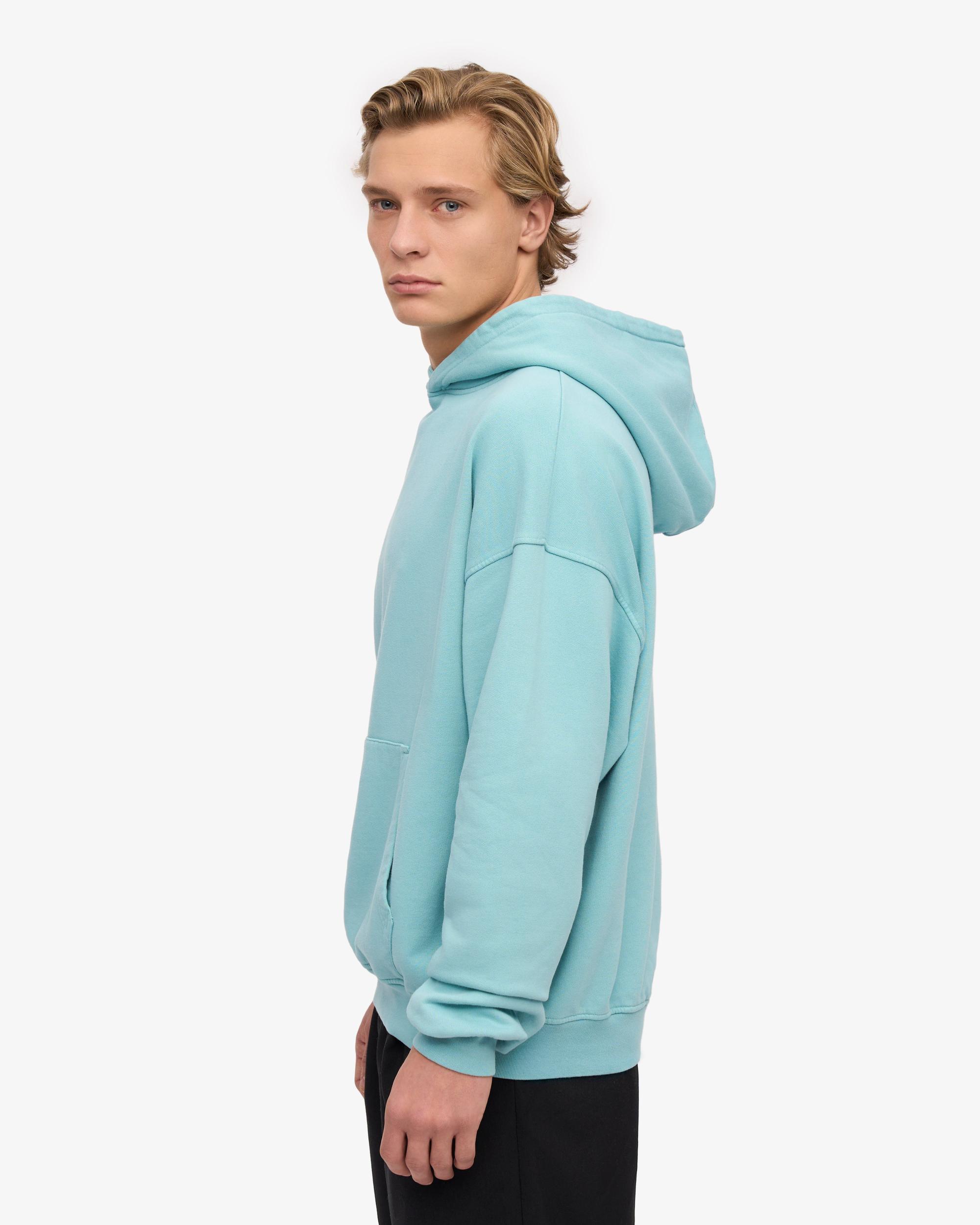 Organic Oversized Hood - Teal Blue Product Image