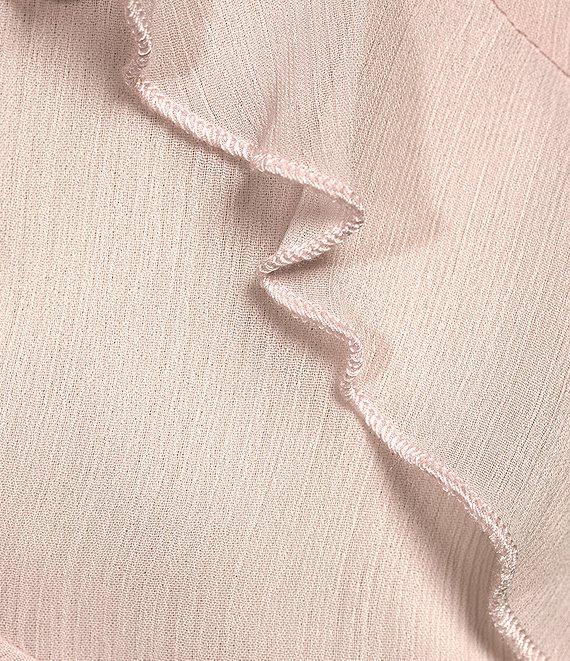 Evolutionary V-Neck Spaghetti Strap Ruffled Top Product Image