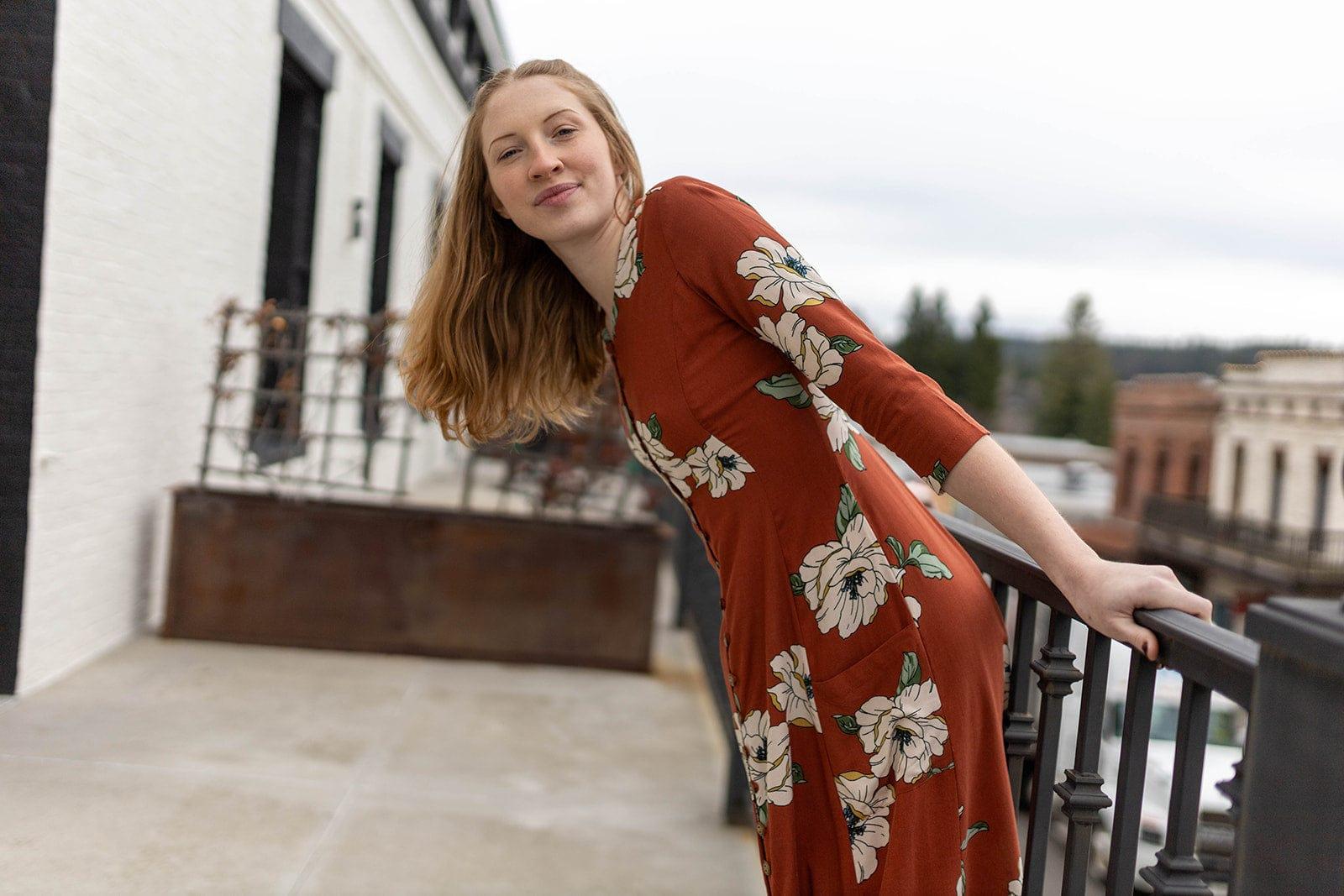 Fiona Dress in Sienna Magnolia Product Image