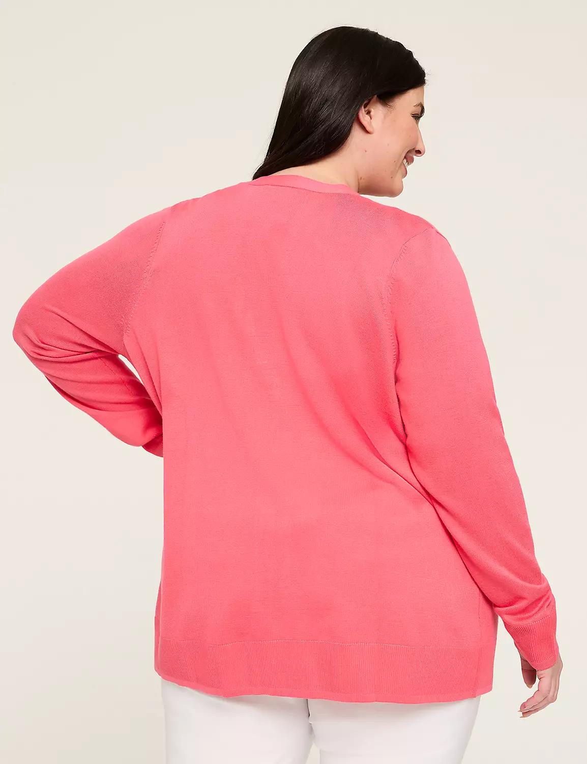 Modern Long-Sleeve Open-Front Cardigan Product Image