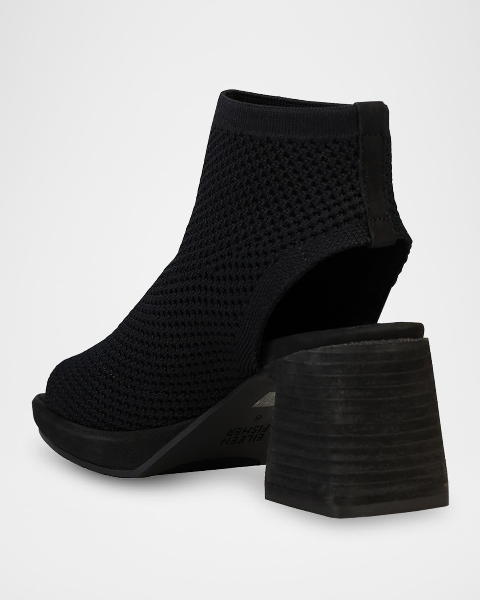 Knit Pull-On Platform Booties Product Image