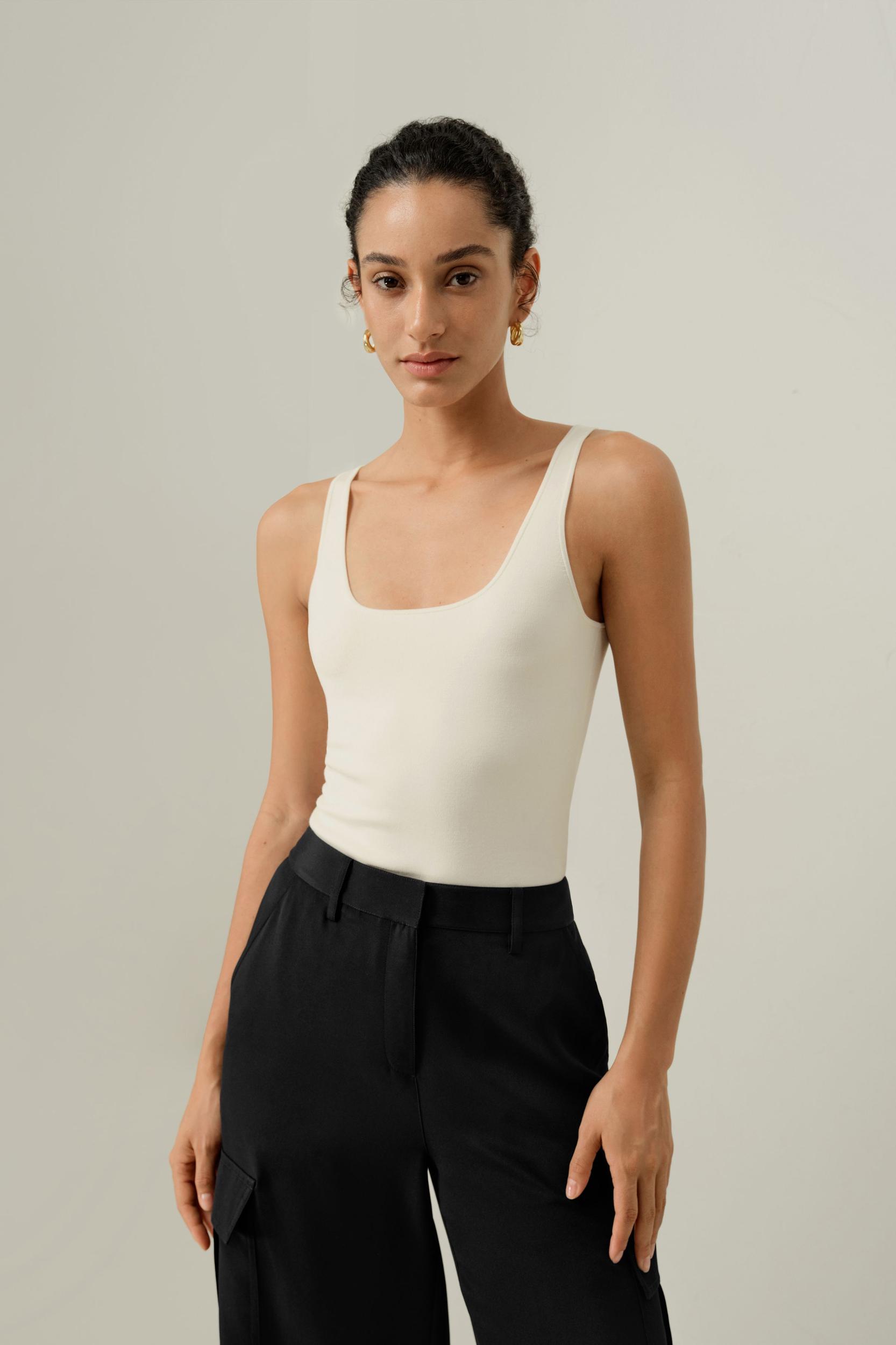 Milano Knit Silk Viscose Tank Top Product Image