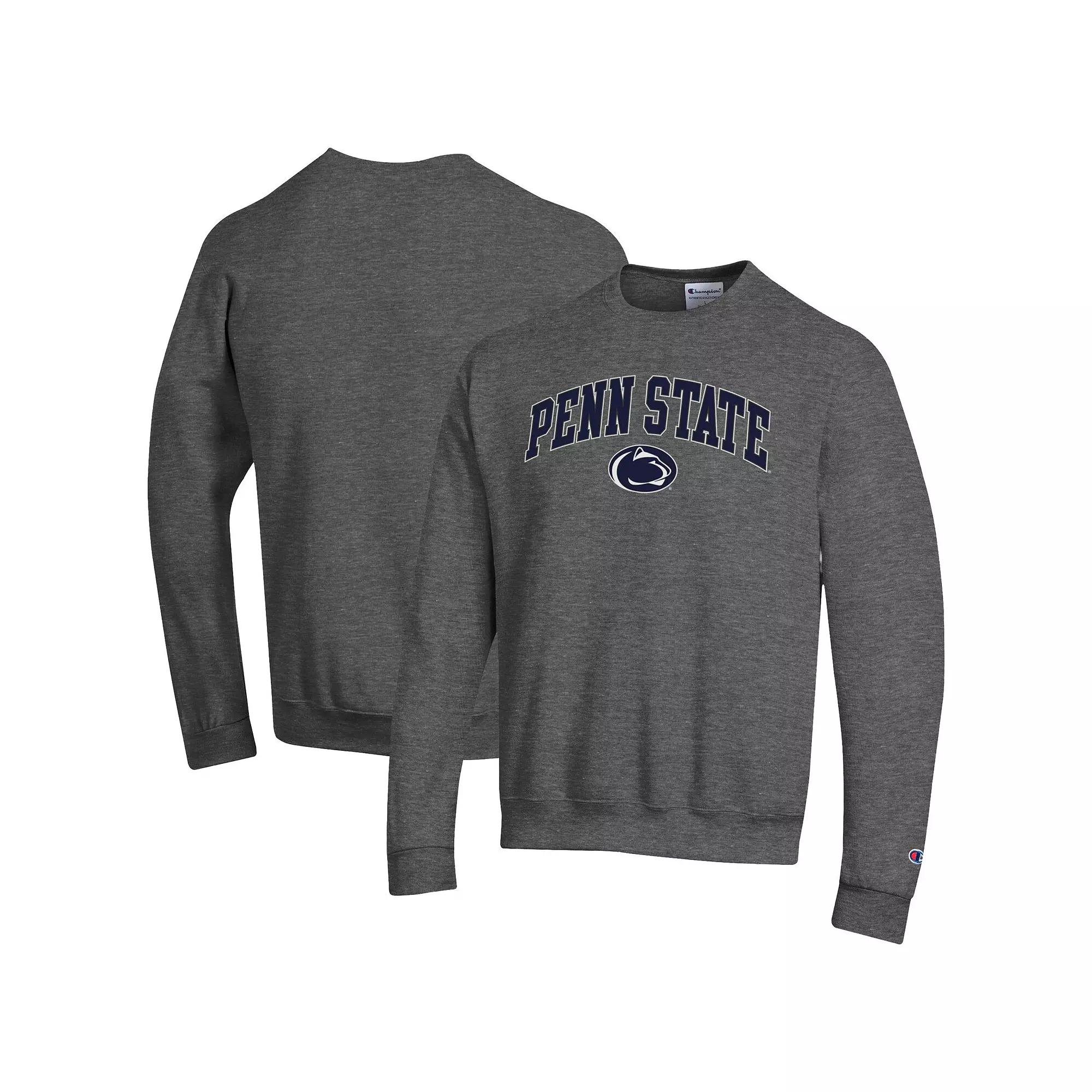 Men's Champion Purple LSU Tigers Basic Arch Fleece Pullover Sweatshirt,  Product Image