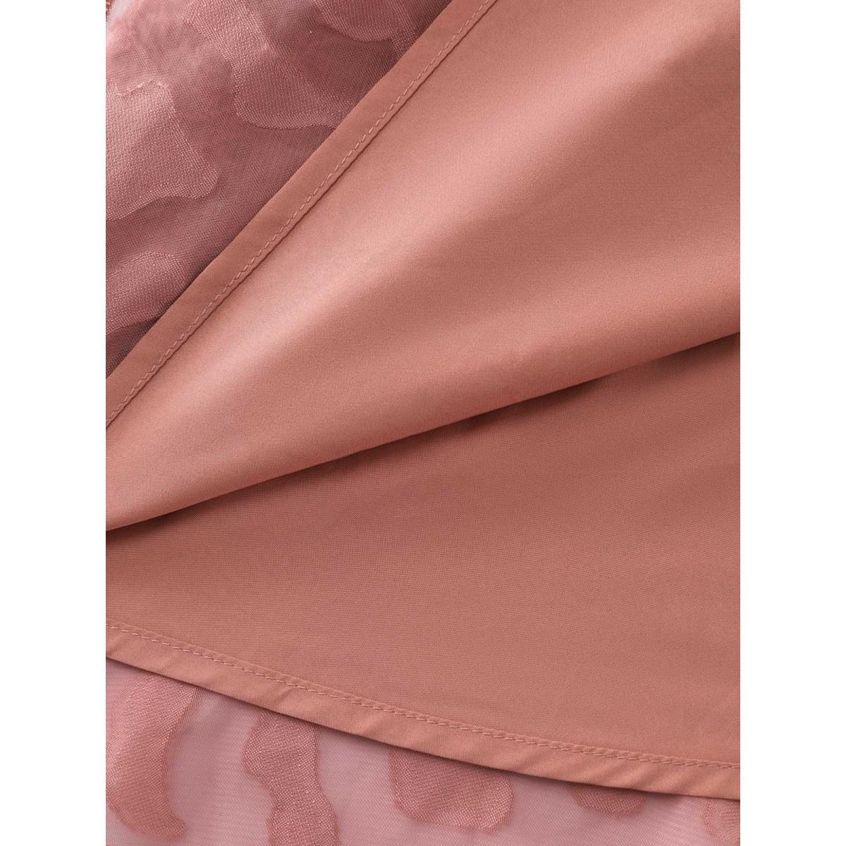 Plus Size Crepe Textured Shirred Bodice Ruffled Cuff Blouse Women Timeless Long Sleeve Square Neck Elegant Blouses BloomChic 14-16/1X Product Image