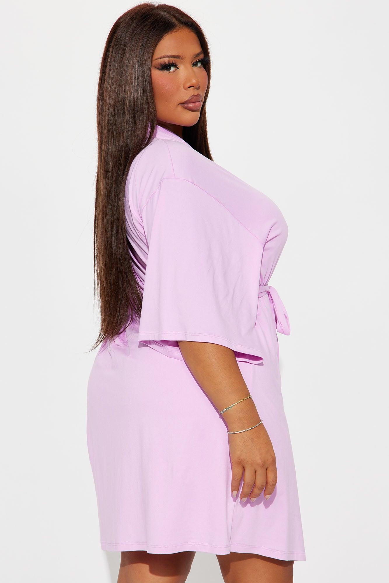 Not That Innocent PJ Robe Set - Pink Product Image