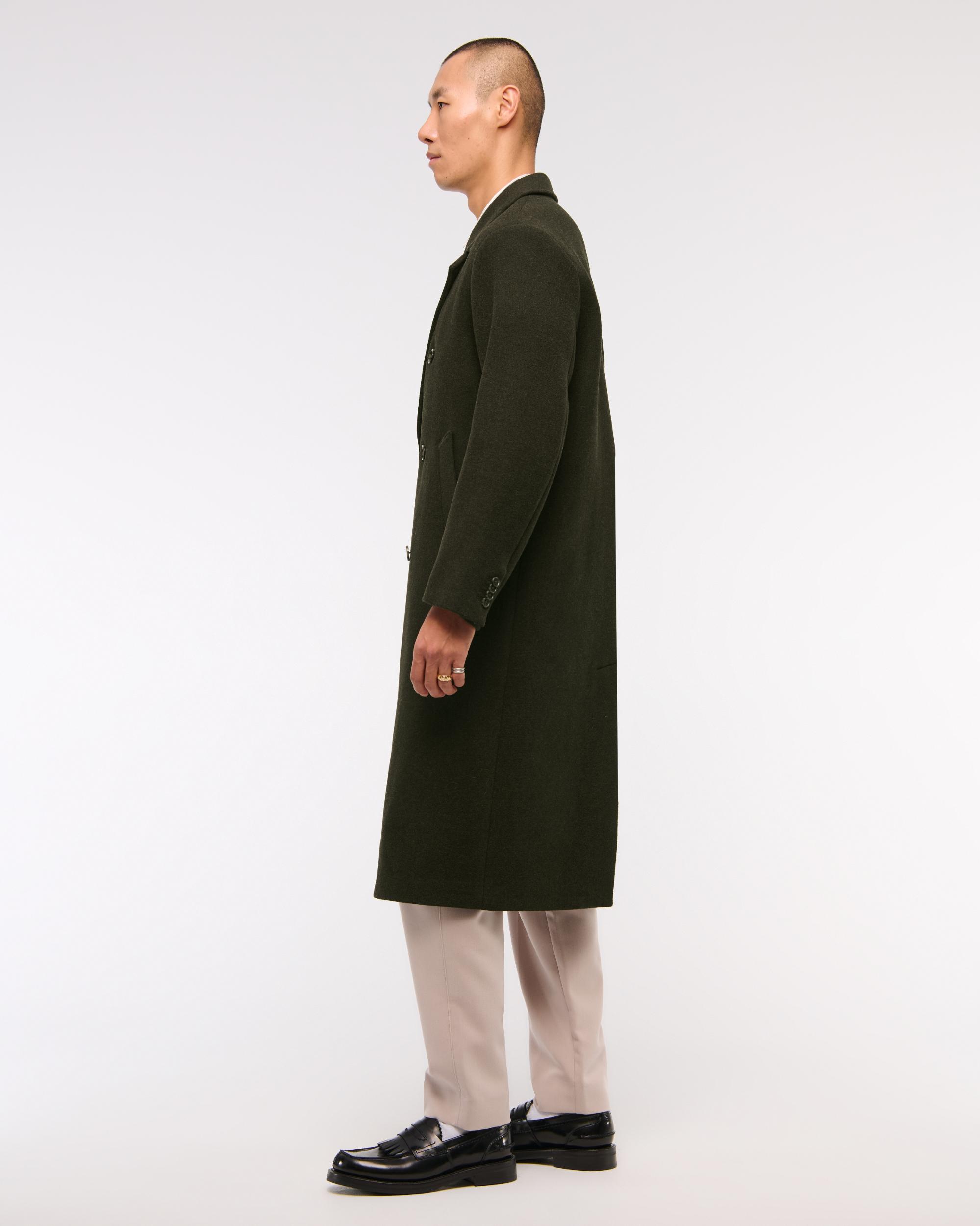 Double-Breasted Long Coat Product Image